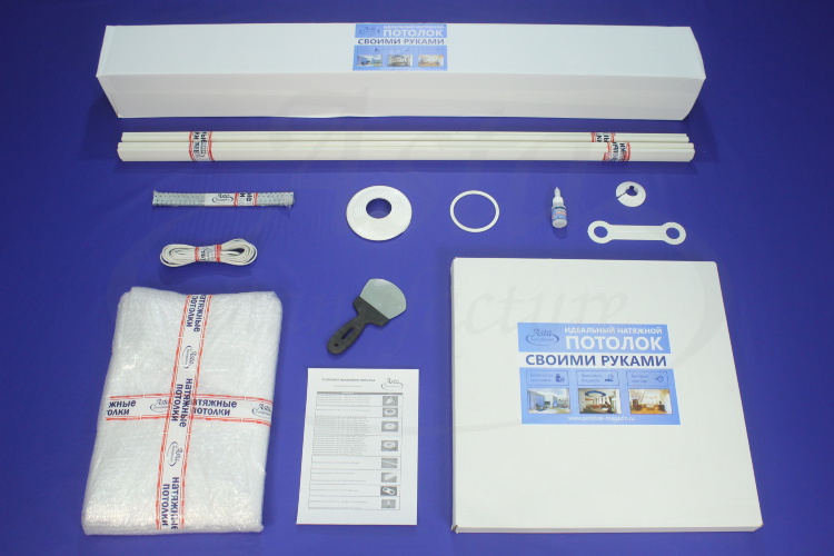 Натяжной потолок, комплект для помещения 2,9x3,0 м