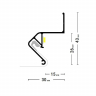 Профиль Flexy Fly 01 (ПФ-2429) парящий, в двух цветах (2м) Профиль Flexy Fly 01 (ПФ-2429) парящий, в двух цветах (2м)